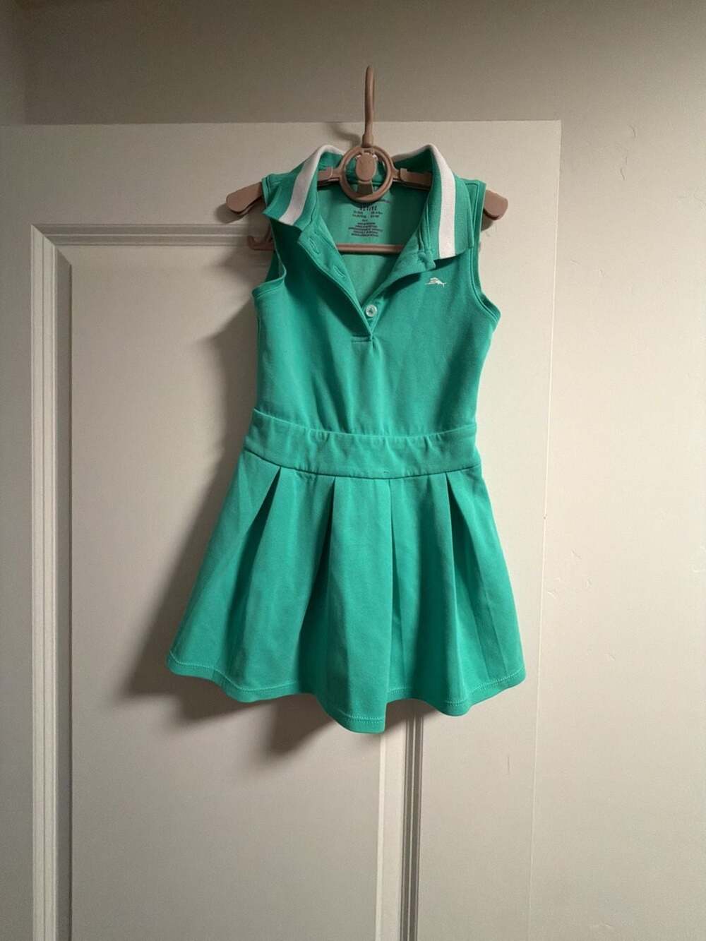 Tommy Bahama Active Girls Sleeveless Pleated Polo Dress